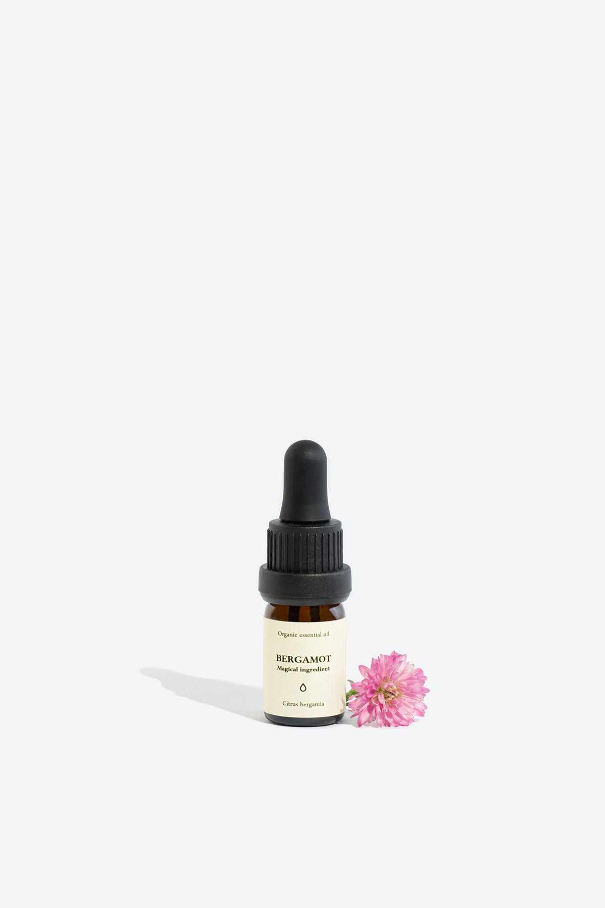 BERGAMOT essential oil, 5ml glass bottle with pipette