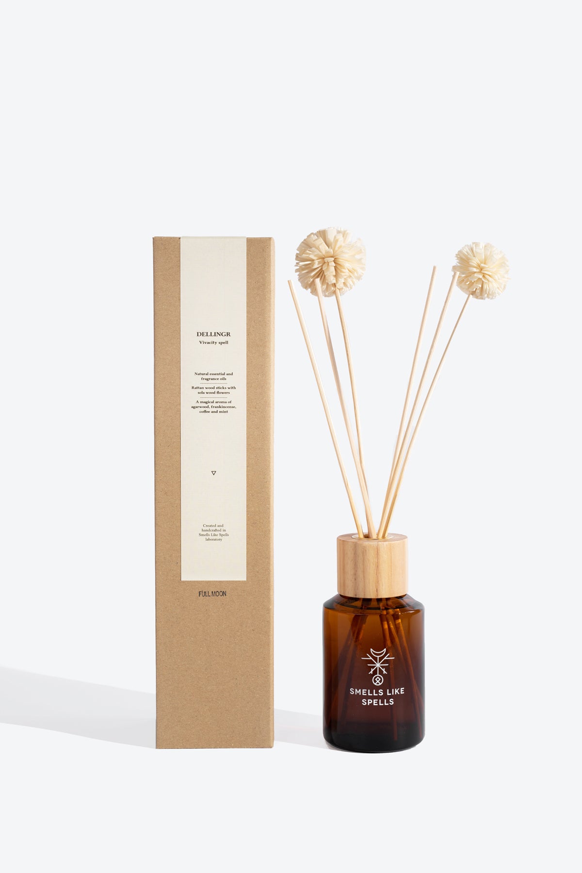 Fragrance Diffuser DELLINGR large bottle with rattan sticks