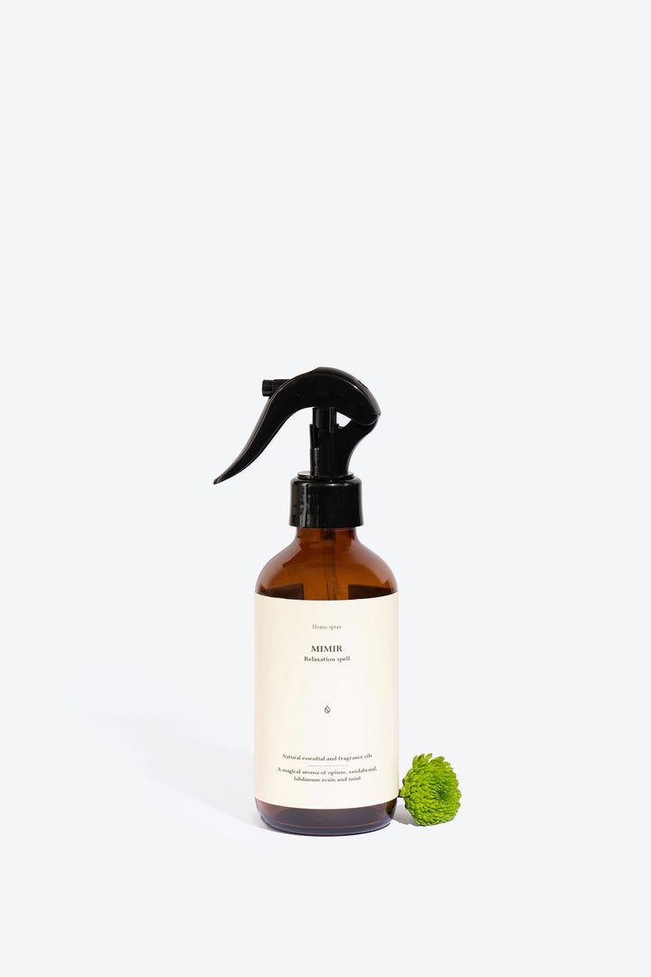 MIMIR perfumed home spray, 200ml bottle front view