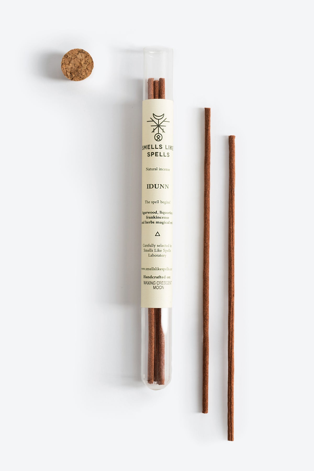 Close-up of IDUNN incense stick texture