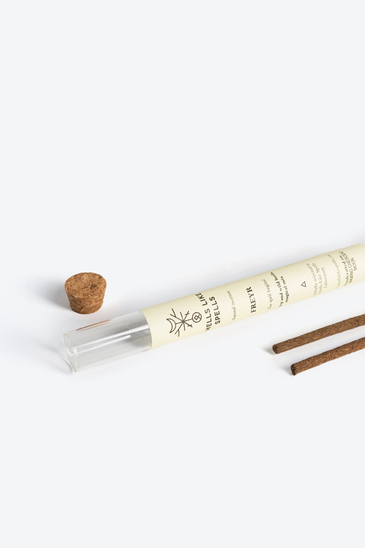 Close-up of Natural Incense FREYR sticks