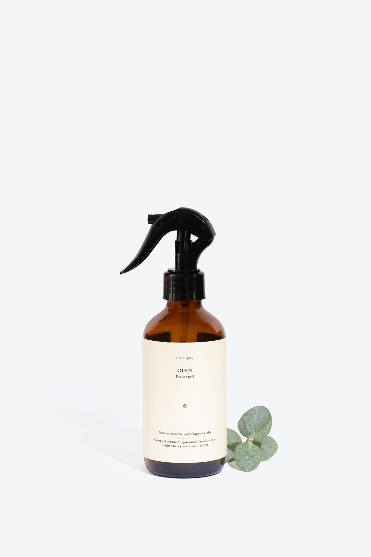 ODIN perfumed home spray bottle, front view