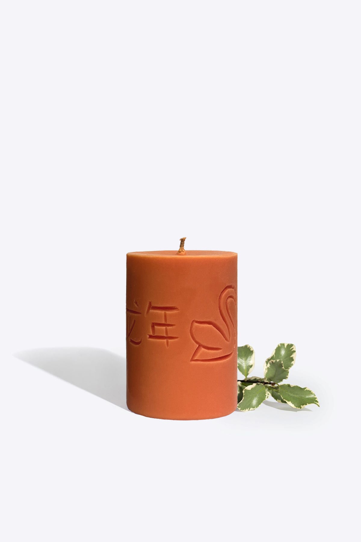 Candle of the Year 2024 lit, warm glow for a New Year ritual