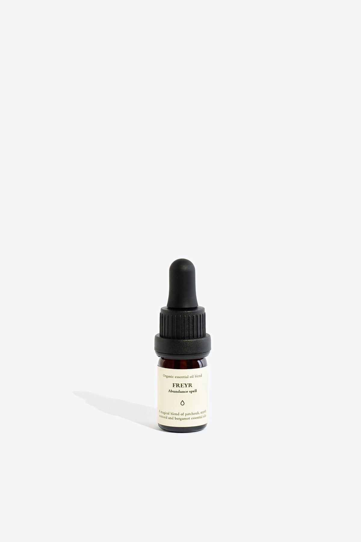 FREYR essential oil blend with included ritual card for prosperity