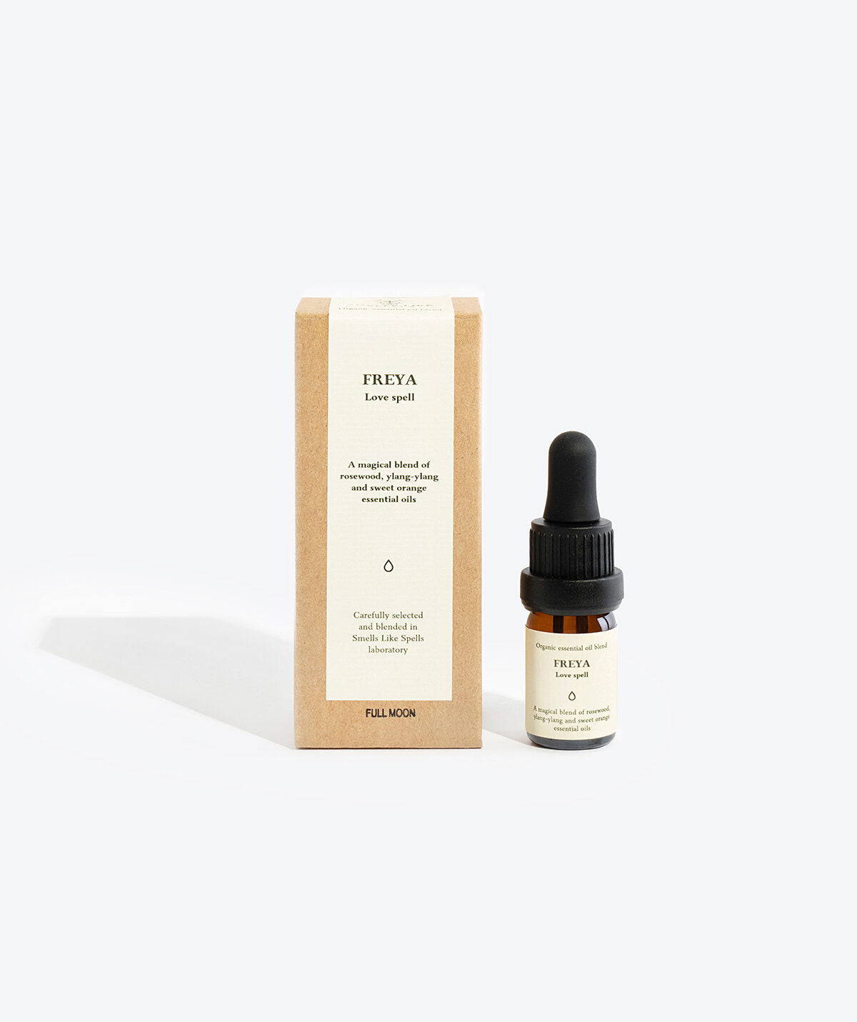 FREYA essential oil blend with included ritual card for love and attraction
