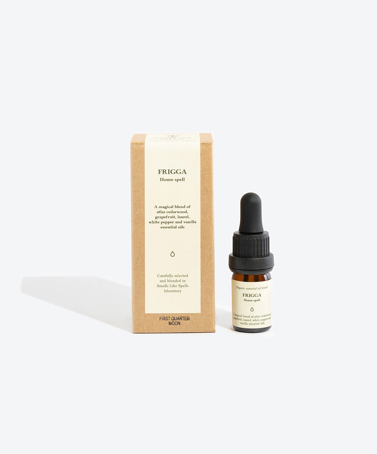 FRIGGA essential oil blend with included ritual card for home harmony