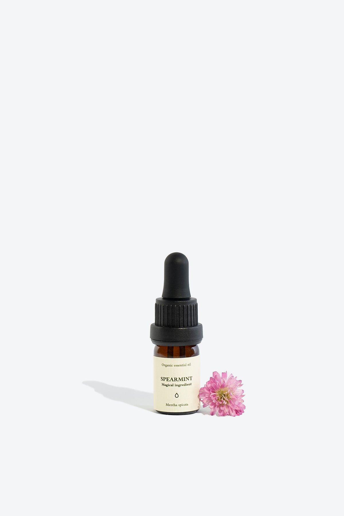 Flacon d’huile essentielle Spearmint, vue de face