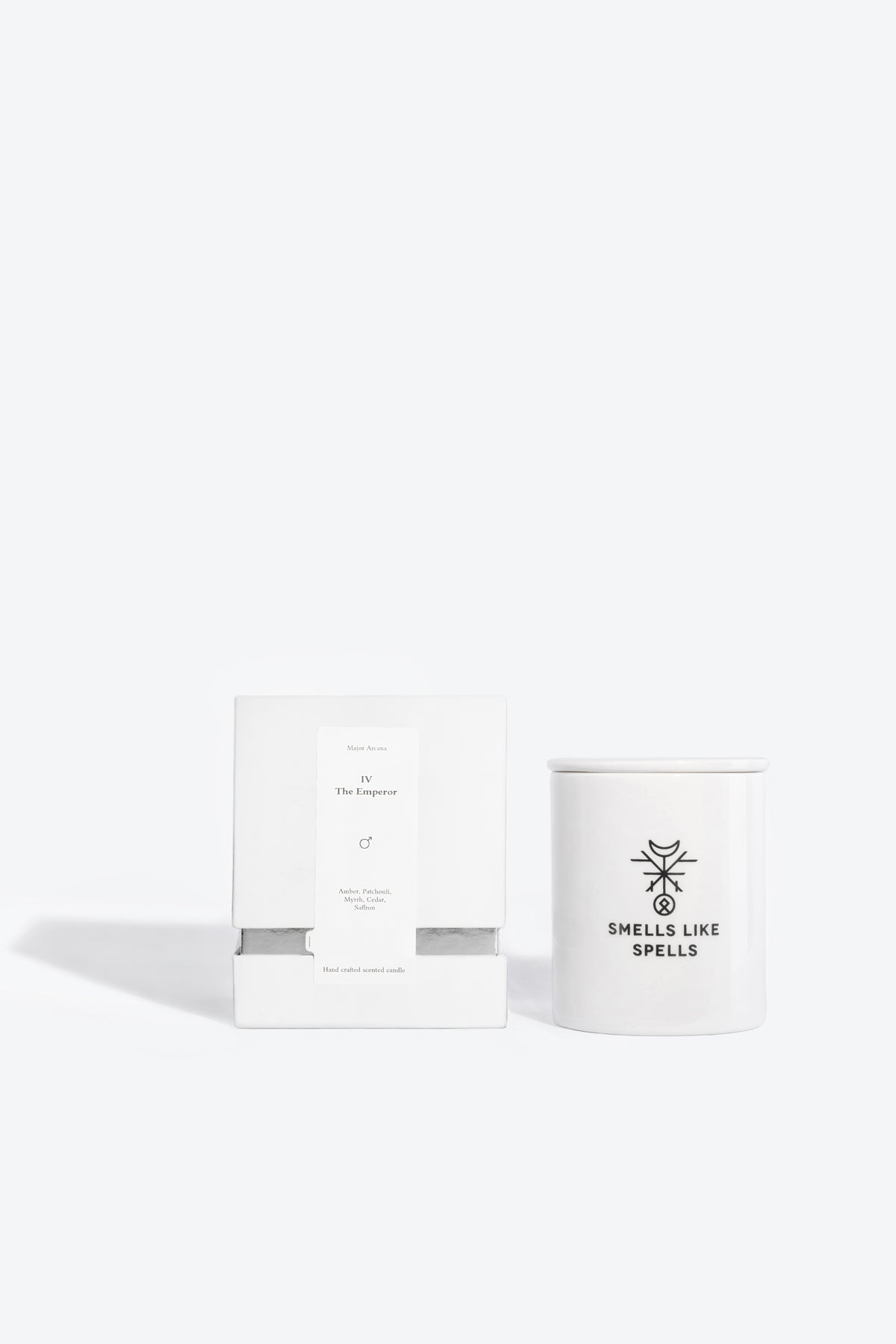 THE EMPEROR candle lit, warm glow for an authority ritual